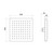 Chai ABS Shower Head 200mm Gunmetal [327007]