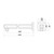 Chai Straight Shower Arm 380mm Gunmetal [327075]