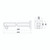 Chai Straight Shower Arm 380mm Brushed Nickel [327076]
