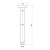 Matcha Ceiling Arm 450mm Gunmetal [327077]
