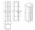 Hampton Tallboy Wall Hung 400mm x 350mm x 1400mm 2 Door [180546]