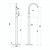 Matcha Floor Mounted Bath Filler Brushed Nickel [327080]