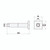 CHAI DROPPER ARM 300mm BRUSHED NICKEL [326980]