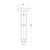 Matcha Ceiling Arm 300mm Gunmetal [326981]