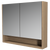 Sanremo Shaving Cabinet 900mm Double Door Gold Collection White [290484]