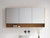 Sanremo Shaving Cabinet 1500mm Three Door Gold Collection White [290486]