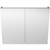 Tennessee Shaving Cabinet 900mm Double Door Gold Collection White [290494]