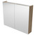 Tennessee Shaving Cabinet 900mm Double Door Gold Collection White [290494]