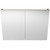 Tennessee Shaving Cabinet 1050mm Double Door Gold Collection White [290500]