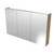 Tennessee Shaving Cabinet 1200mm Three Door Gold Collection White [290498]