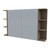 Boston Shaving Cabinet 1200mm Double Door Gold Collection White [200994]