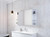 Boston Shaving Cabinet 1200mm Double Door Gold Collection White [200994]