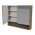 Sanremo Shaving Cabinet 900mm Double Door Gold Collection White [200990]