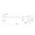 Dolce II Single Towel Rail 800mm Brushed Gold [315751]