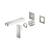 Celia Wall Basin or Bath Mixer Separate Back Plate Trim Kit (Only) Brushed Nickel [322211]