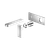 Celia Wall Basin or Bath Mixer Trim Kit (Only) Chrome [322185]