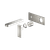 Celia Wall Basin or Bath Mixer Trim Kit (Only) Brushed Nickel [322216]