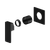 Celia Shower Mixer Trim Kit (Only) Matte Black [322203]
