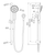 Dolce II Rail Shower Gunmetal [322141]