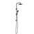 Round Twin Shower with Air Shower I Matte Black [322086]