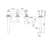 Mecca Lever Wall Basin or Bath Set 185mm Offset Spout Gunmetal [324643]
