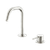 Mecca Hob Basin Mixer Set Edge Spout Brushed Nickel [324544]