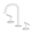 Mecca Lever Basin Set Edge Spout Matte White [324589]