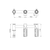 Mecca Lever Wall Basin or Bath Set Offset Spout Body (Only) [324620]
