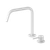 Mecca Hob Bath or Kitchen Mixer Set Edge Spout II Matte White [324623]