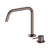 Mecca Hob Bath or Kitchen Mixer Set Edge Spout II Brushed Bronze [324646]
