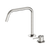 Mecca Hob Bath or Kitchen Mixer Set Edge Spout II Brushed Nickel [324584]
