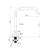 Serenity Bath or Kitchen Edge Spout Black White [324594]
