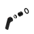Bianca Care Shower Mixer 60mm Plate Trim Kit (Only) Matte Black [324514]