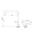 Mecca Hob Basin Mixer Square Swivel Spout Chrome [325463]