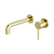 Dolce Wall Basin or Bath Mixer Separate Back Plate Brushed Gold [325467]