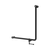 Mecca Care 32mm 90° NZ4121 Accessible Toilet Grab Rail 750 x 750mm with Toilet Roll Holder Matte Black [325430]