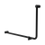 Mecca Care 32mm DDA Accessible Toilet 90° Bent Tube Grab Rail 600 x 1000mm Matte Black [325415]