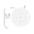 250mm Round Metal Shower Head II Matte Black [325391]
