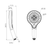Opal Hand Shower Graphite [325393]