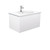 Rotondo Alina Satin White 750 Wall-Hung Vanity 1 Tap Hole [313559]