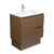 Rotondo Edge Walnut 750 Vanity On Kickboard Right Drawers 1 Tap Hole [313562]