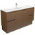 Dolce Edge Walnut 1500 Single Bowl Vanity on Kickboard 1 Tap Hole [313588]