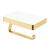Tono Toilet Roll Holder with Glass Shelf Urban Brass [316792]
