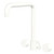 Kaya Round Taps Squareline Wall Outlet Set Matte White [318324]