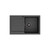 Kuro Granite 32L Single Kitchen Sink with Drainer Right Bowl Matte Black [318330]
