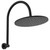 Empire Slim Curved Shower Arm Set Matte Black [320495]