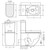 Joli Tornado Rimless Back-to-Wall S Trap 90-160 Toilet Suite Pan + Seat + Geberit Cistern Gloss White [320464]