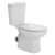 Petra Close-Coupled Toilet Suite Left Skew Trap Gloss White with Slim Seat [320445]