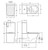 Isabella Junior Tornado Flush Back-to-Wall P Trap Toilet Suite Black Seat Gloss White [320440]