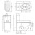 Alix Back-to-Wall Toilet Suite Pan + Grey Seat + Geberit Cistern S Trap 90-160 Gloss White [320427]